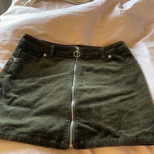 Corduroy mini skirt